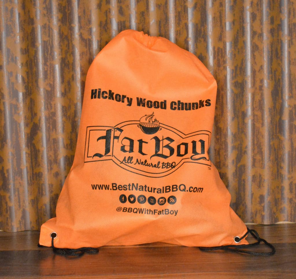 100 Hickory Wood Chunks 4 lbs Fat Boy Hickman's BBQ