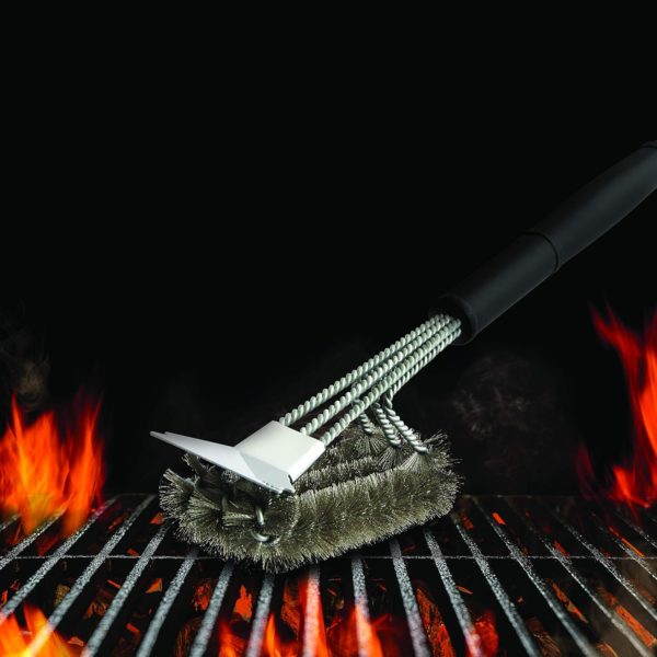 Farberware 18 inch Barbecue Triple Head Grill Brush - Image 2