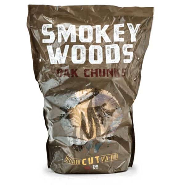 Smokey Woods All Natural Oak Wood Smoking Chunks 350 cu in