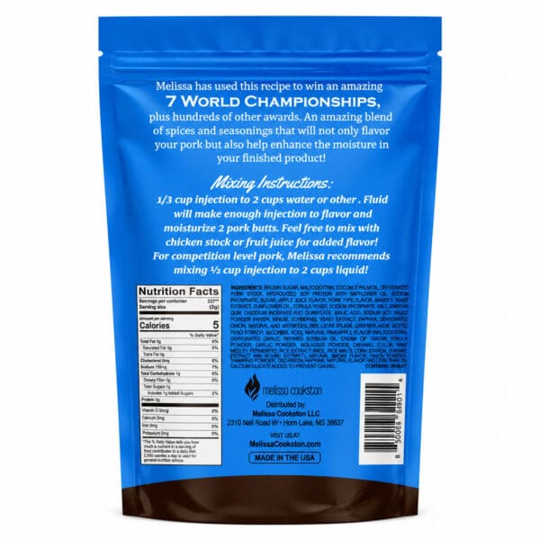 Melissa Cookston's Pork Injection - 16 oz - Image 2