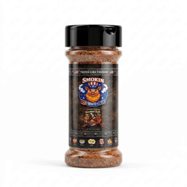 Smokin Red, White & Blue Crazy Cajun Smoked Salt 7 oz
